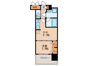 プレジオ十三の物件間取画像